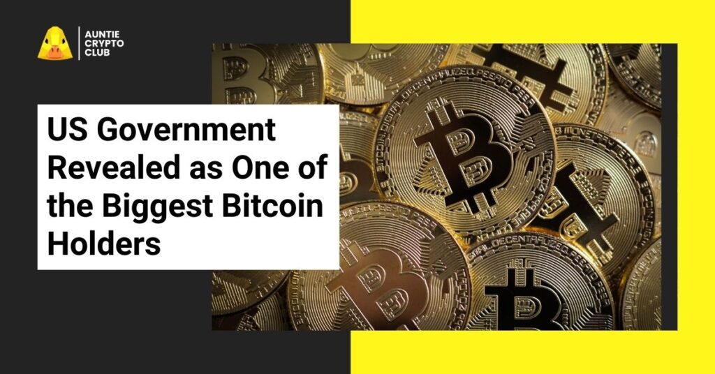 US Government Revealed as One of the Biggest Bitcoin Holders | AuntieCryptoClub