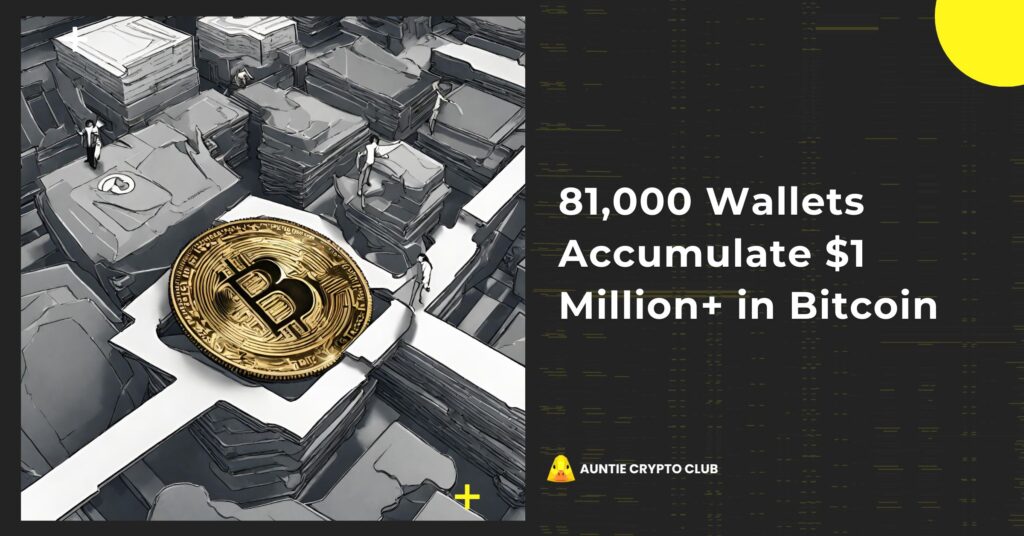 81,000 Wallets Accumulate $1 Million+ in Bitcoin